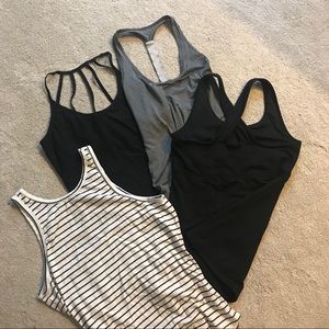 4 cute workout/tank tops -priced to sell as bundle
